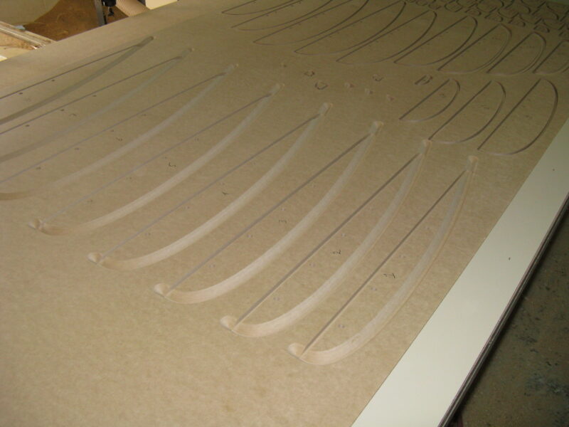 MDF Sailboat Parts to Study Different Shapes