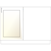 Blind Right 1 Door Hinge Right Base
