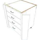 90 Base Corner 4 Drawer - Image 5