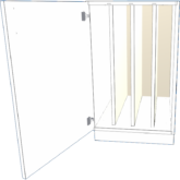 1 Door Base Hinge Left Tray Dividers - Image 5