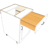 1 Door 1 Drawer Base Hinge Right - Image 7