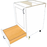 1 Door 1 Bottom Drawer Base Hinge Left - Image 6