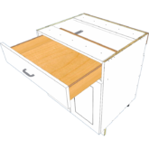 2 Door 1 Drawer Base - Image 5
