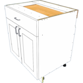 2 Door 1 Drawer Base - Image 4
