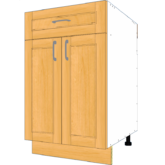 2 Door 1 Drawer Base - Image 3