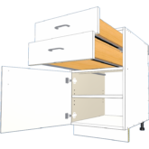 1 Door Hinge Left 2 Drawer Base - Image 8
