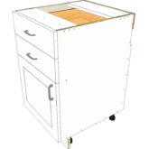 1 Door Hinge Left 2 Drawer Base - Image 4