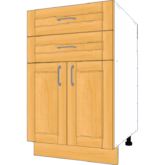 2 Drawer 2 Door Base - Image 3