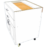 2 Drawer 2 Door Base - Image 4