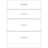 4 Drawer Base