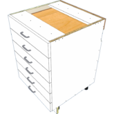 6 Drawer Base - Image 4