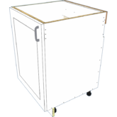 Sink 1 Door Hinge Left Base with Skirt - Image 4
