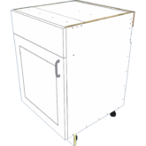Sink Tip-Out 1 Door Hinge Left Base - Image 4