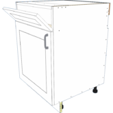 Sink Tip-Out 1 Door Hinge Left Base