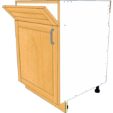 Sink Tip-Out 1 Door Hinge Left Base - Image 2