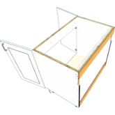 Sink 2 Door Base with Skirt - Image 6