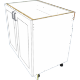 Sink 2 Door Base with Skirt - Image 4