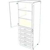 Tall 2 Door 5 Drawer - Image 4