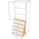 Tall 2 Door 5 Drawer - Image 5