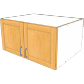 2 Door Refrigerator Full Depth Wall Upper - Image 3