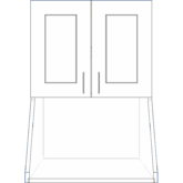 Microwave Wall Upper Angled