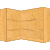 90 Wall Corner Open Shelves - Image 3