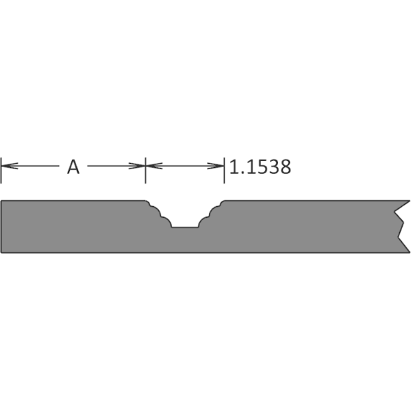 206 Triple Bead Flat Triple Bead Detailed Profile