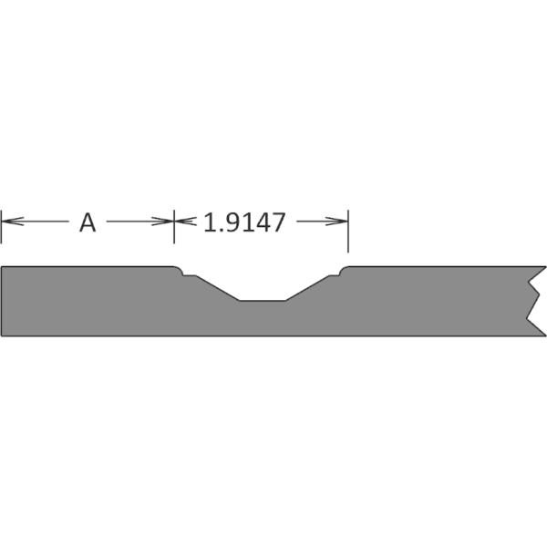 305-Step 45° Flat 45° Step Detailed Profile