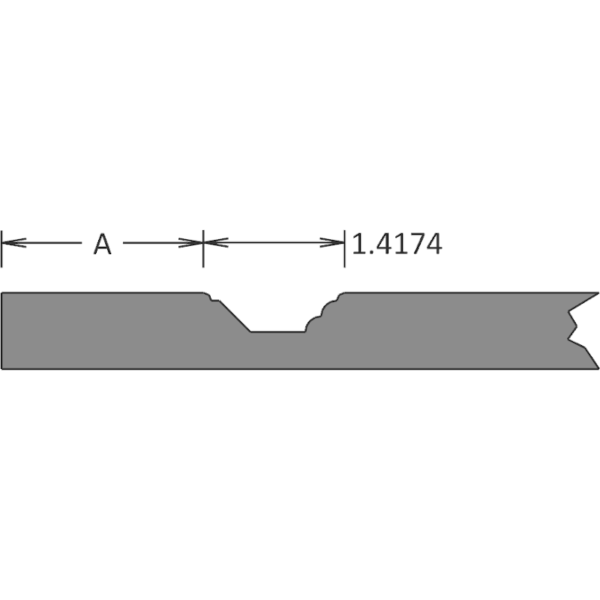 516-Step 45 Flat Triple Bead Detailed Profile